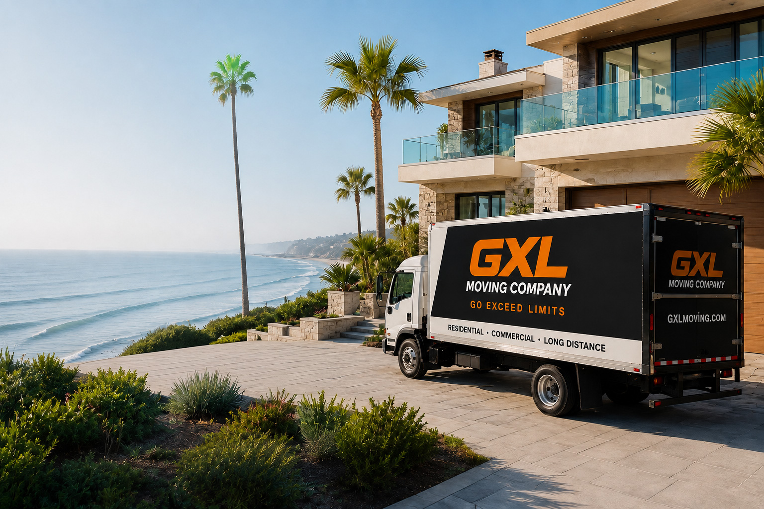 GXL Moving Company Beach Cities truck